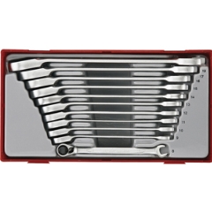 11 Piece Ratcheting Combination Spanner Set